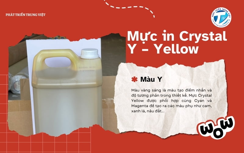 Mực crystal màu Y